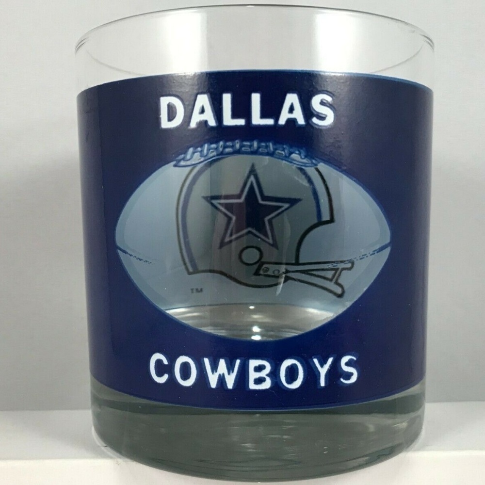 𝅺vintage Dallas Cowboys NFL Cocktail Helmet Glasses